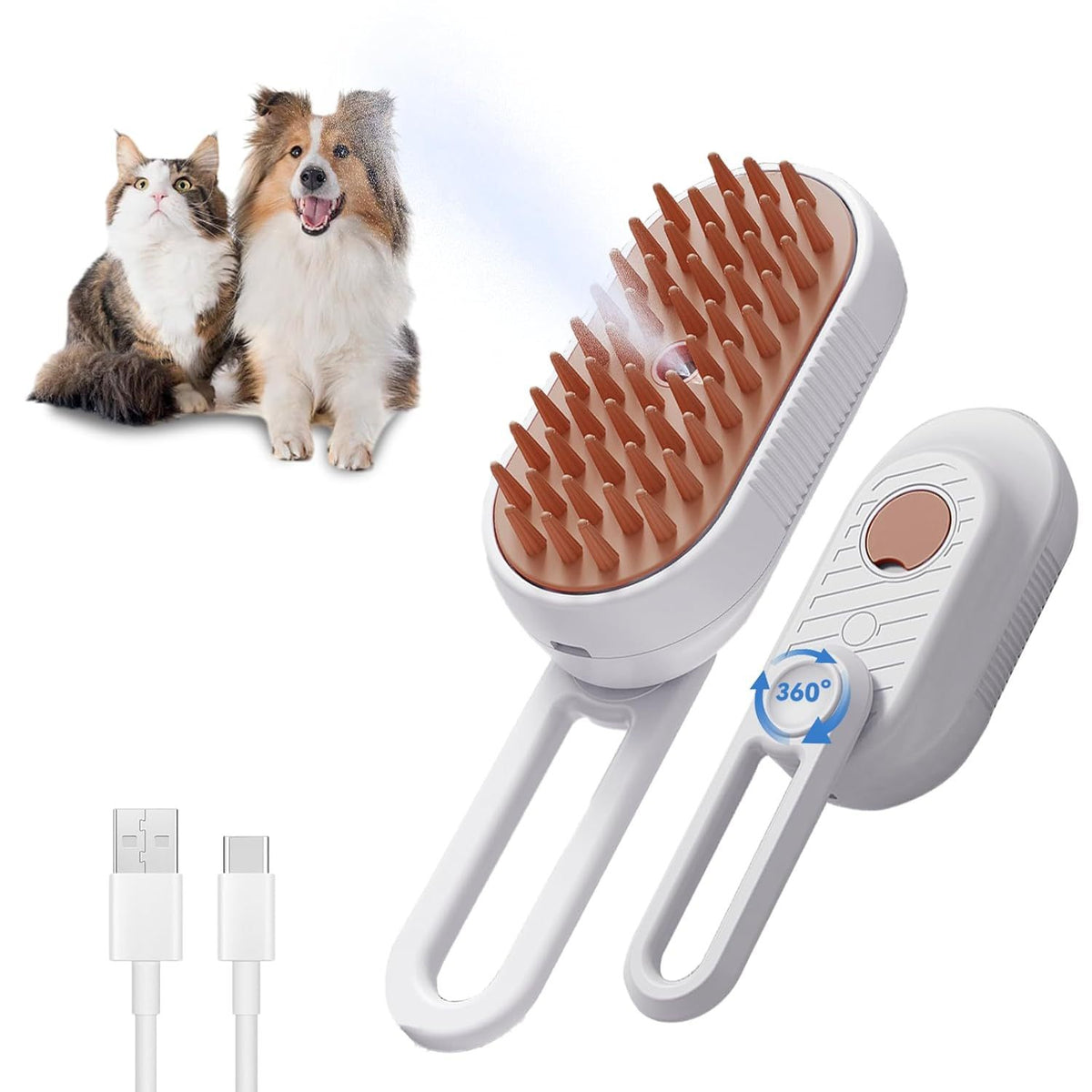3-in-1 Stoomborstel voor Dieren