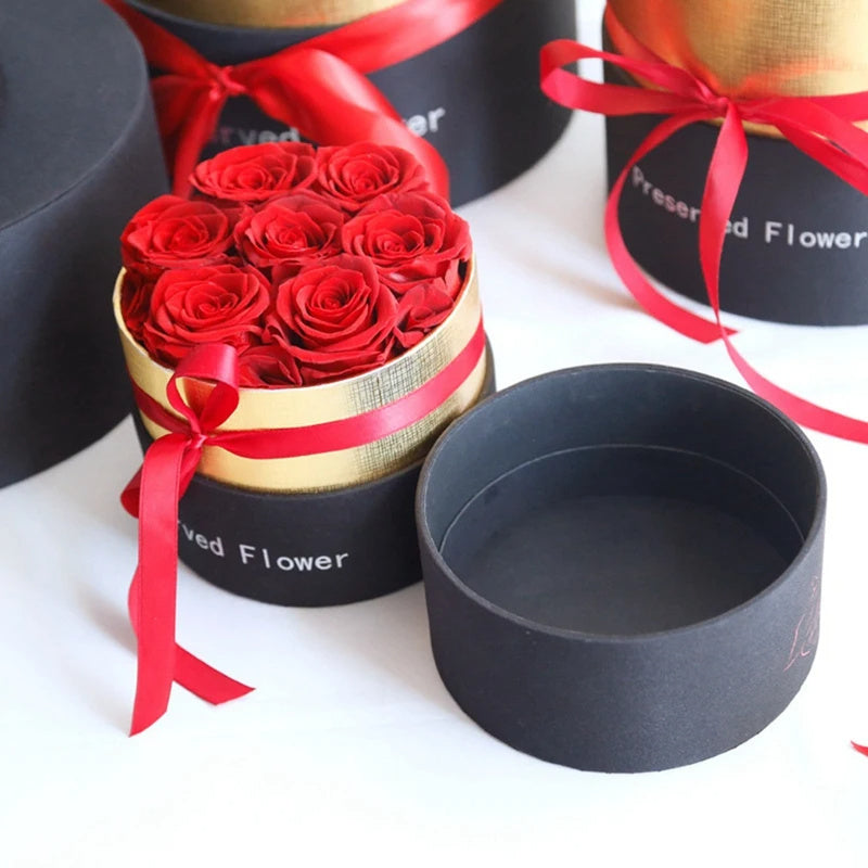 Longlife Rozen Geschenkbox — Eeuwige Rozen in Luxe Verpakking