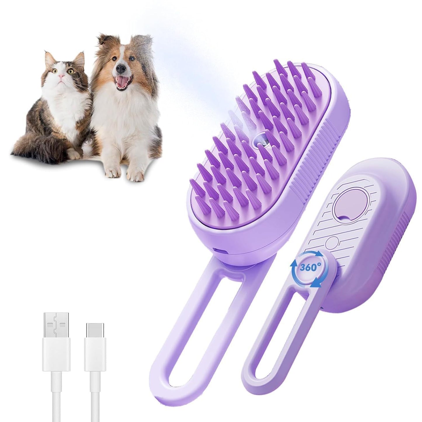 3-in-1 Stoomborstel voor Dieren
