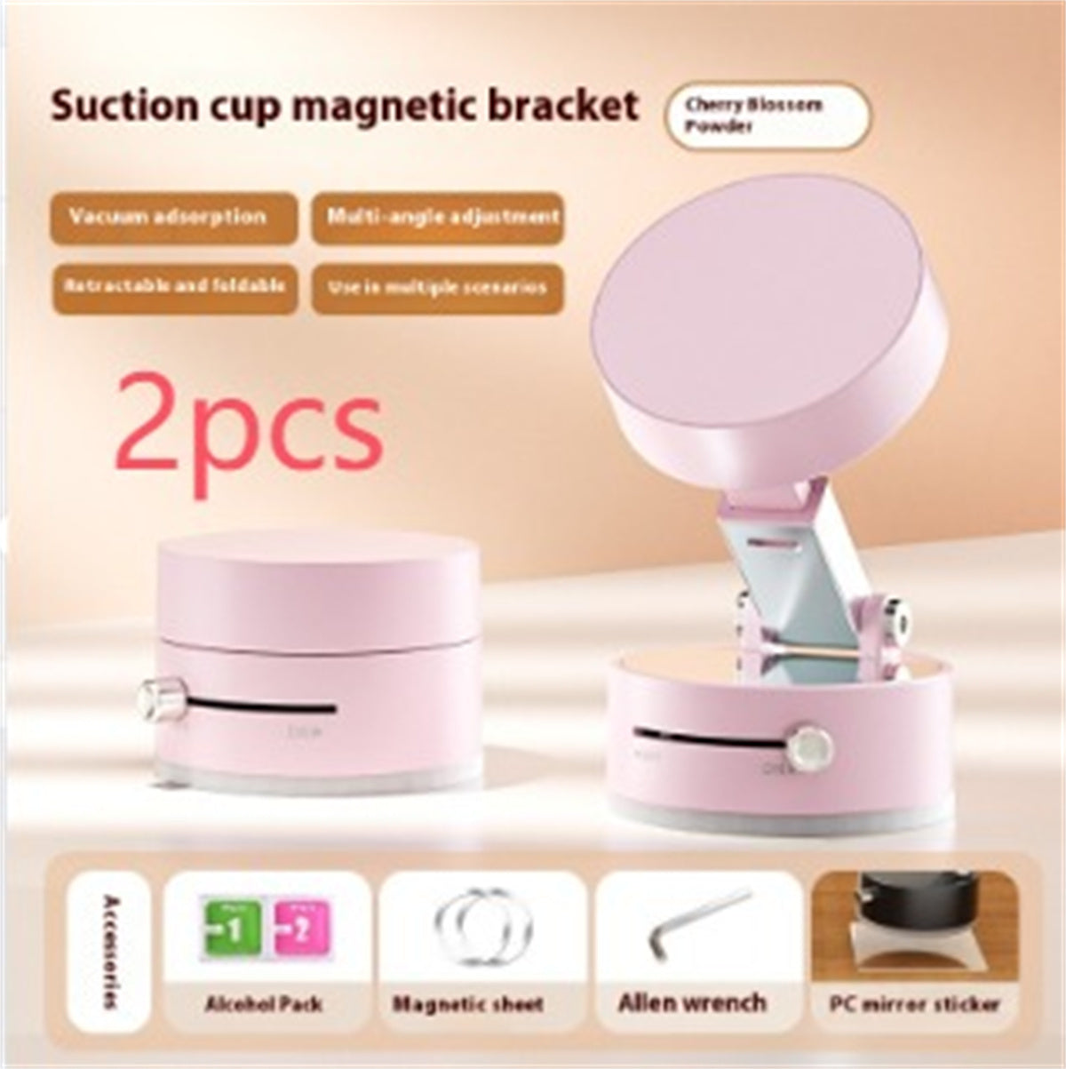 Opvouwbare Magnetische Vacuüm Telefoonhouder