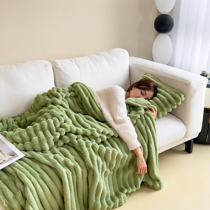 Luxe Bubble Faux Konijnenbont Deken | Dubbelzijdig | 8 Kleuren