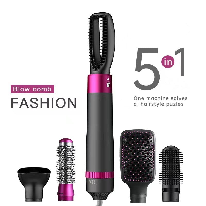 Professionele 5-in-1 Haarstyler – Drogen, Stijlen & Krullen in één