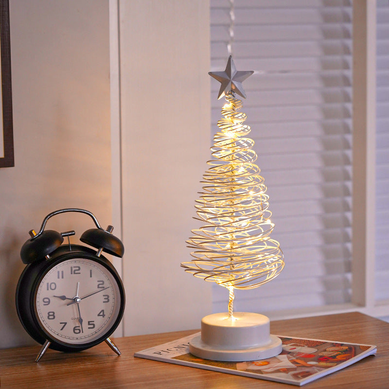 LED Spiraal Kerstboom — Warm Wit Licht | Metalen Decoratie