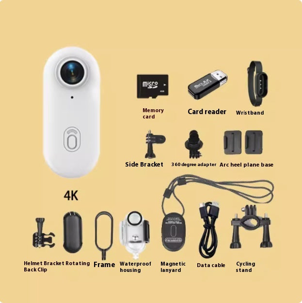 Mini Bodycam 4K Waterdicht | Nachtzicht & Breedhoek | IP67/IP68