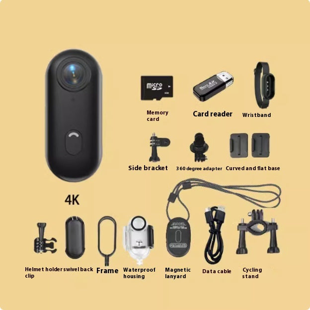 Mini Bodycam 4K Waterdicht | Nachtzicht & Breedhoek | IP67/IP68
