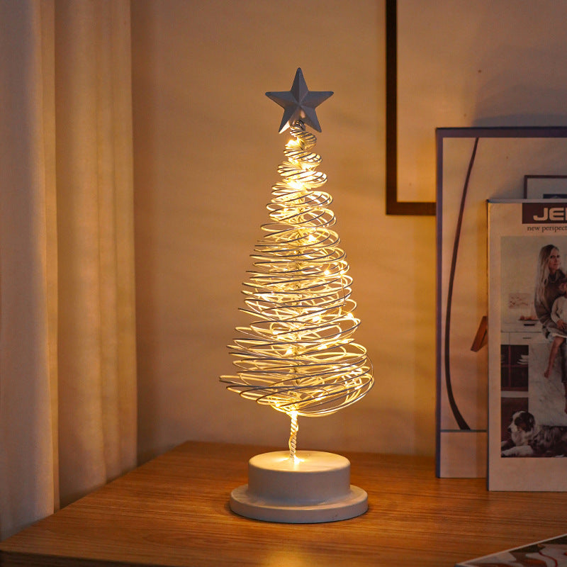 LED Spiraal Kerstboom — Warm Wit Licht | Metalen Decoratie
