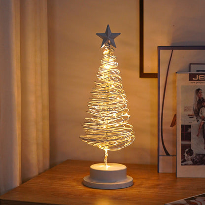 LED Spiraal Kerstboom — Warm Wit Licht | Metalen Decoratie