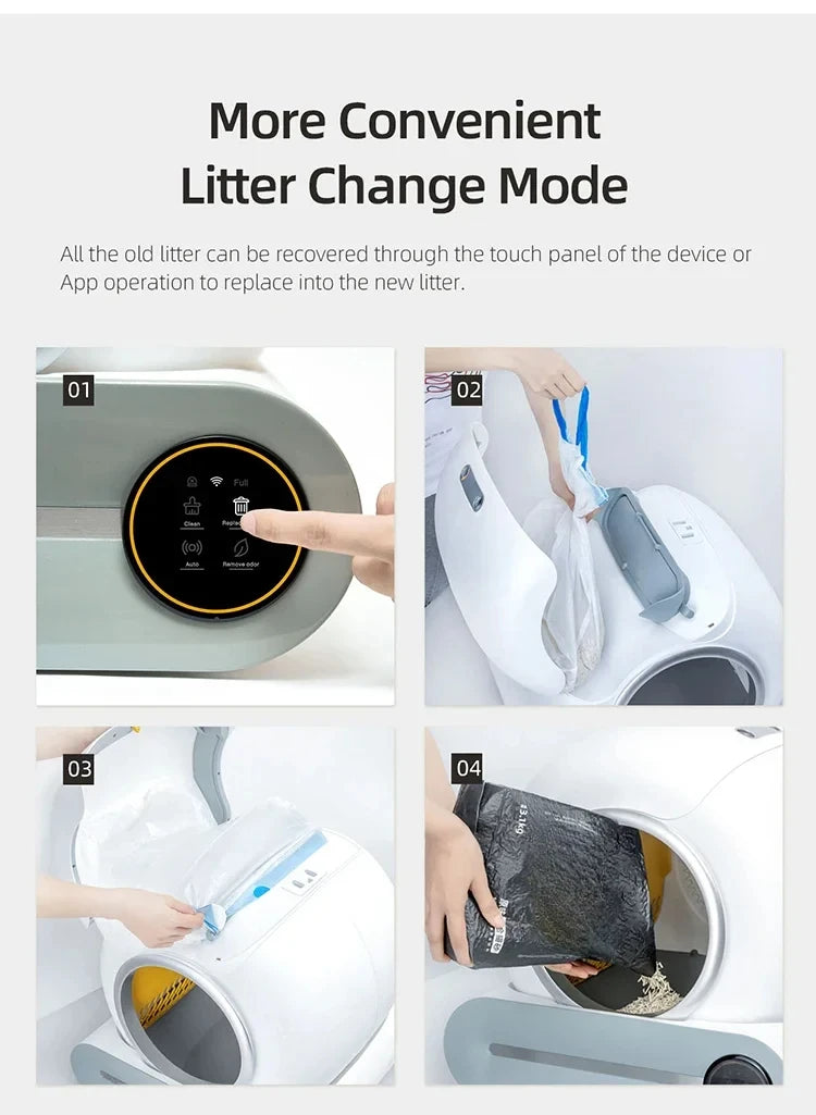 Automatische Kattenbak - Zelfreinigende Kattenbak - Slimme Kattenbak met App-bediening
