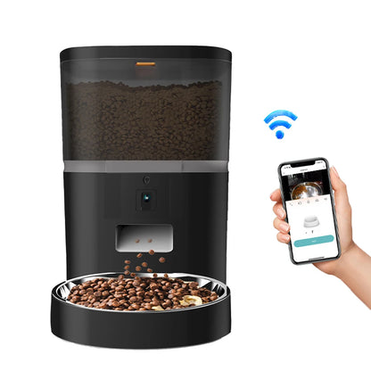 Smart Automatische Voerbak met Camera en App – WiFi Voederautomaat voor Katten en Honden