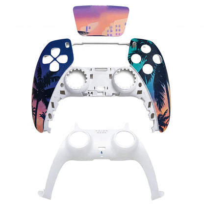 PS5 Controller Custom Faceplate Kit | Sunset Vice Edition