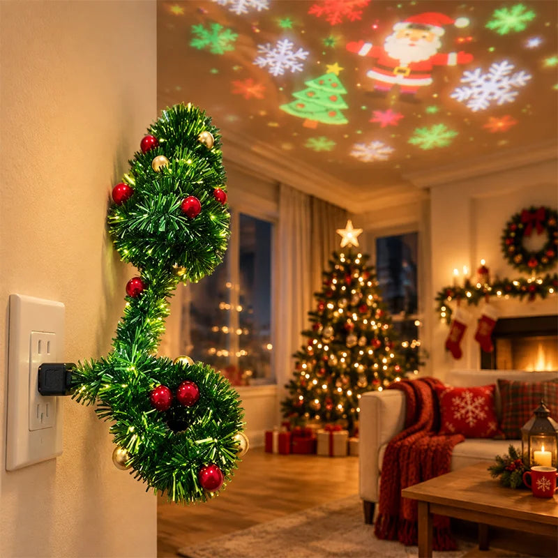 Flexibele USB Kerstboom Projector & Sfeerverlichting voor Binnen