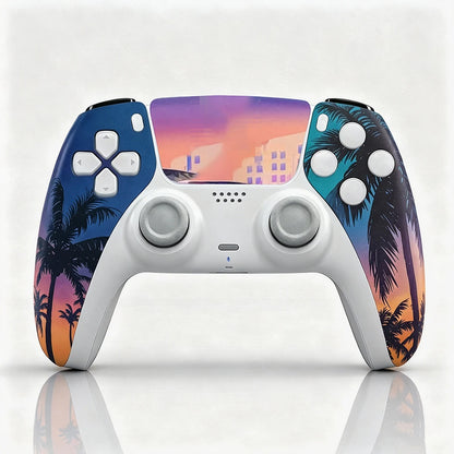 PS5 Controller Custom Faceplate Kit | Sunset Vice Edition