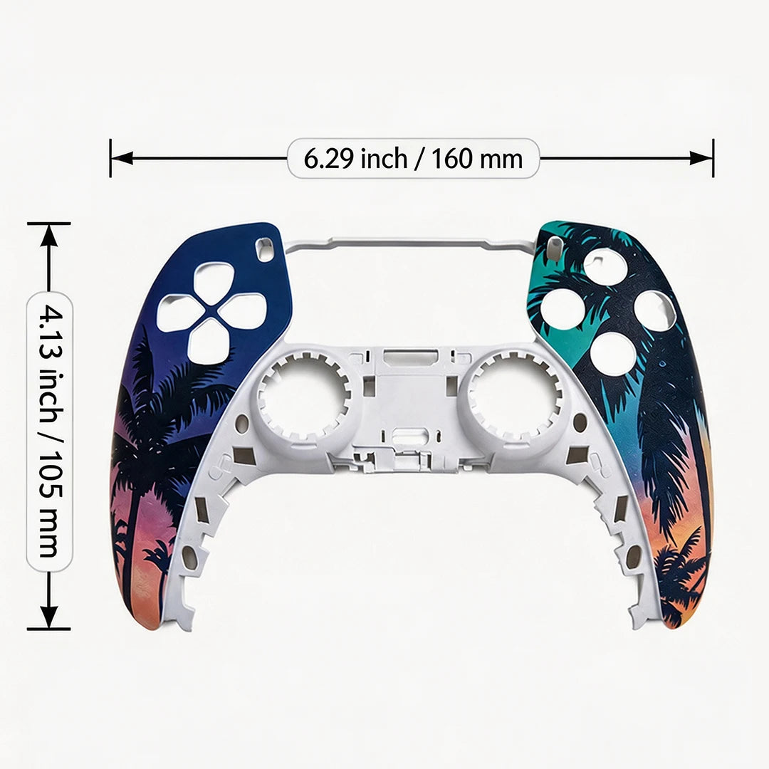 PS5 Controller Custom Faceplate Kit | Sunset Vice Edition