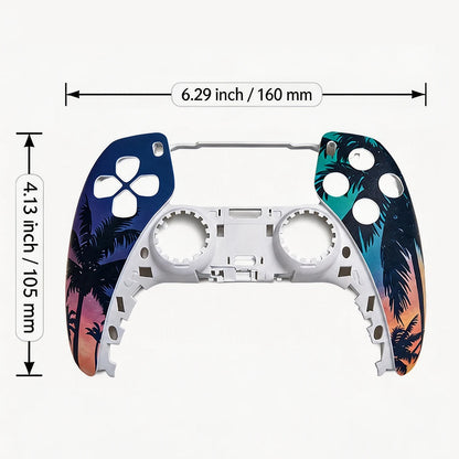 PS5 Controller Custom Faceplate Kit | Sunset Vice Edition