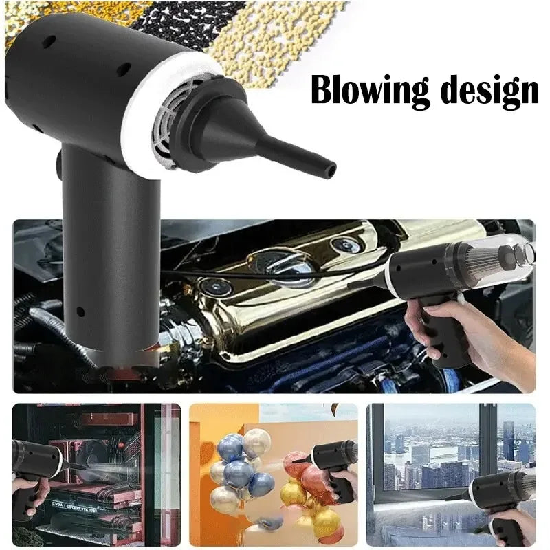 2-in-1 Draadloze Autostofzuiger & Luchtblazer