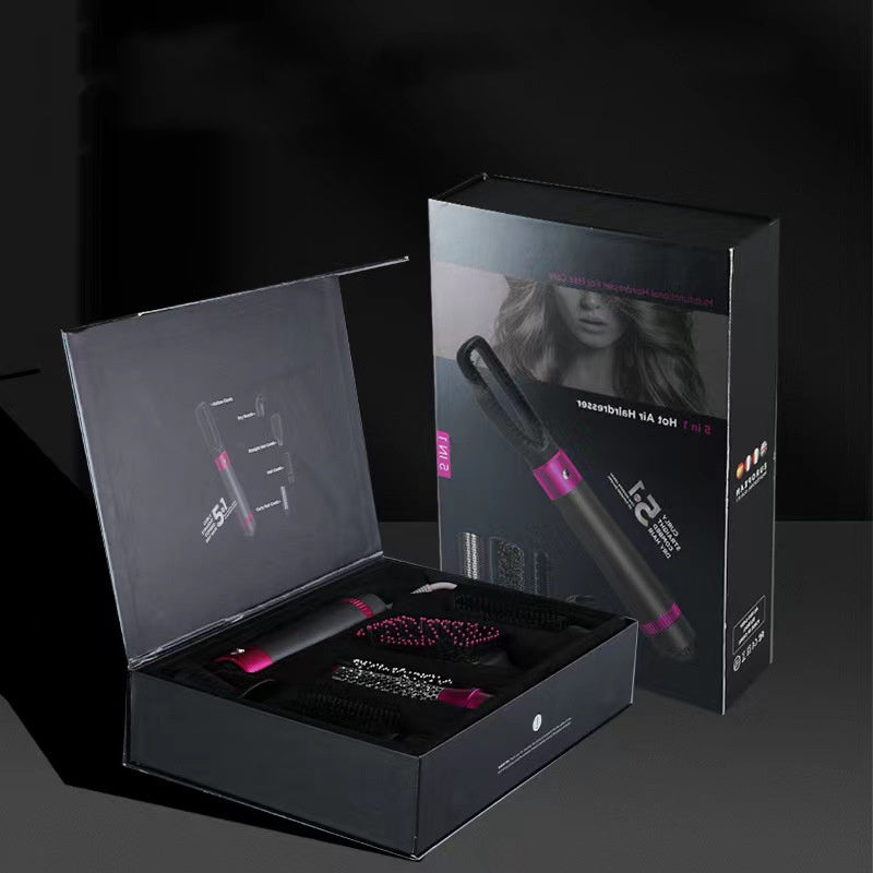 Professionele 5-in-1 Haarstyler – Drogen, Stijlen & Krullen in één