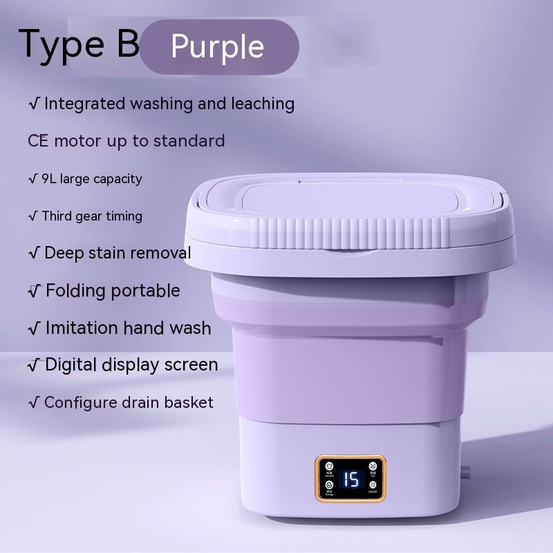 Compact Clean Opvouwbare Wasmachine