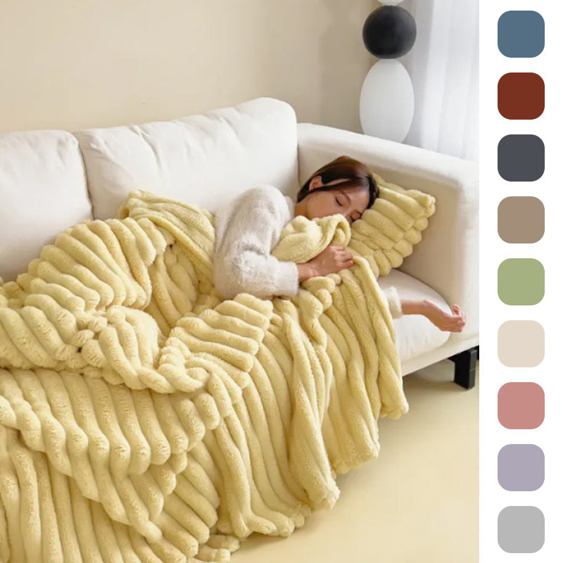 Luxe Bubble Faux Konijnenbont Deken | Dubbelzijdig | 8 Kleuren