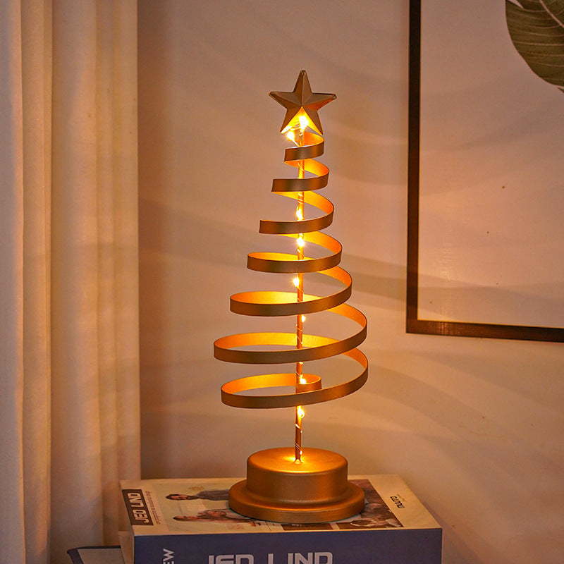 LED Spiraal Kerstboom — Warm Wit Licht | Metalen Decoratie