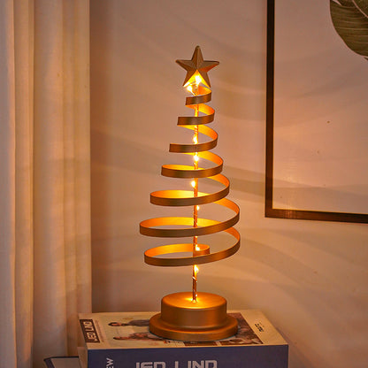 LED Spiraal Kerstboom — Warm Wit Licht | Metalen Decoratie