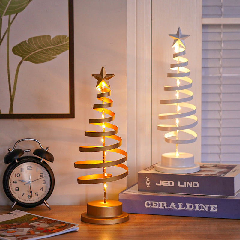 LED Spiraal Kerstboom — Warm Wit Licht | Metalen Decoratie