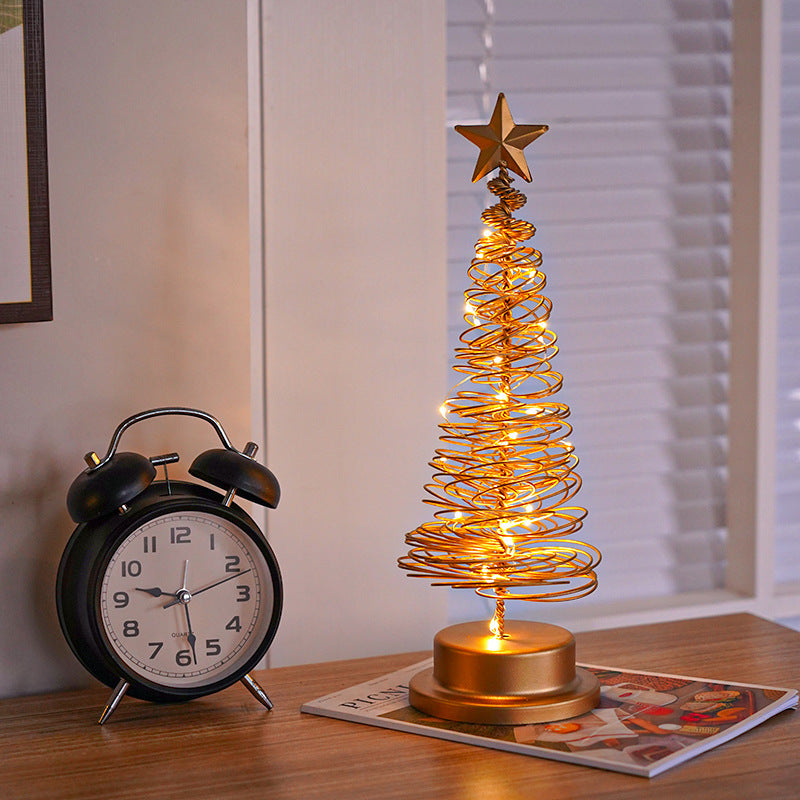 LED Spiraal Kerstboom — Warm Wit Licht | Metalen Decoratie