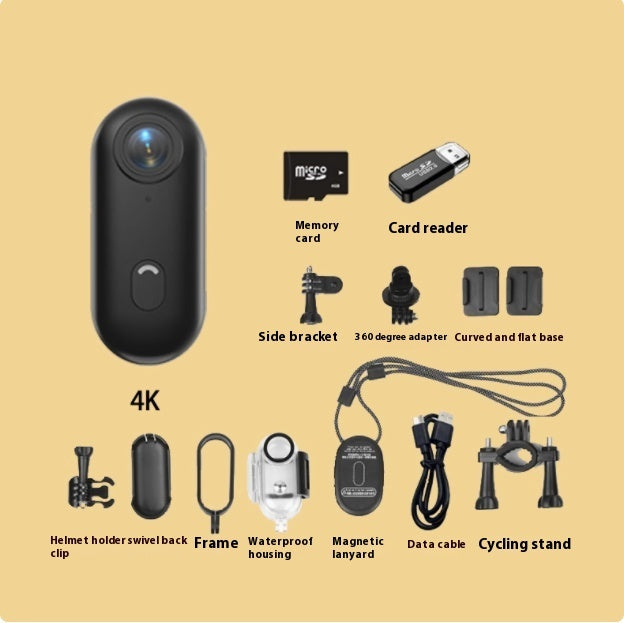 Mini Bodycam 4K Waterdicht | Nachtzicht & Breedhoek | IP67/IP68